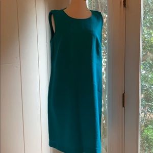 Turquoise shift dress